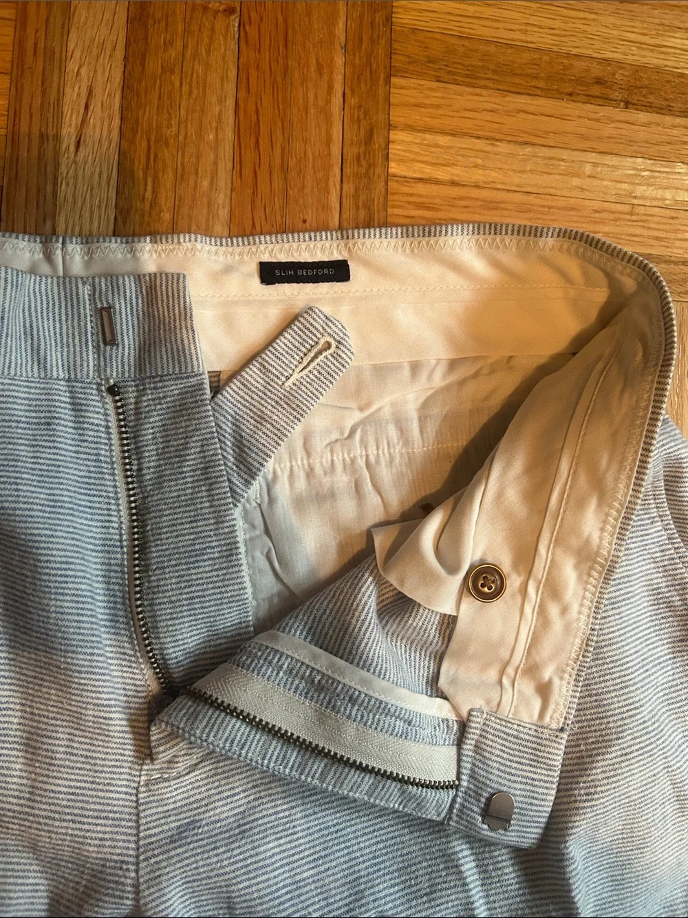 Vintage J. Crew linen pants 34x32 slim Bedford pant